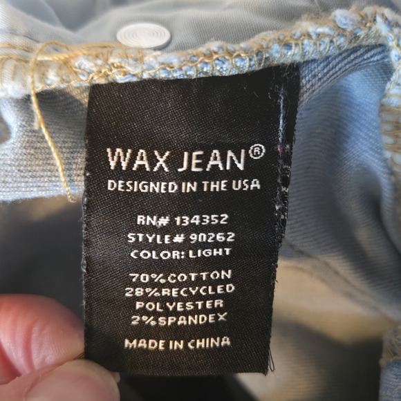 Wax Jean Light Blue Flare Women's Jeans - Picture 4 of 4